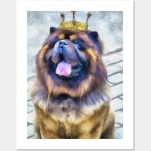 Chow Chow with Crown Posters and Art